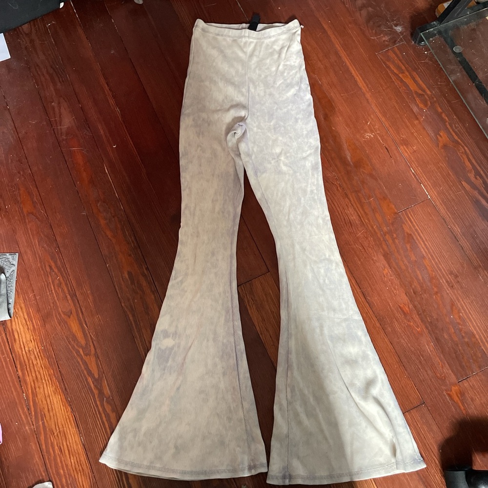 Purple and White Acid Wash Urban Outfitters Flare Pants